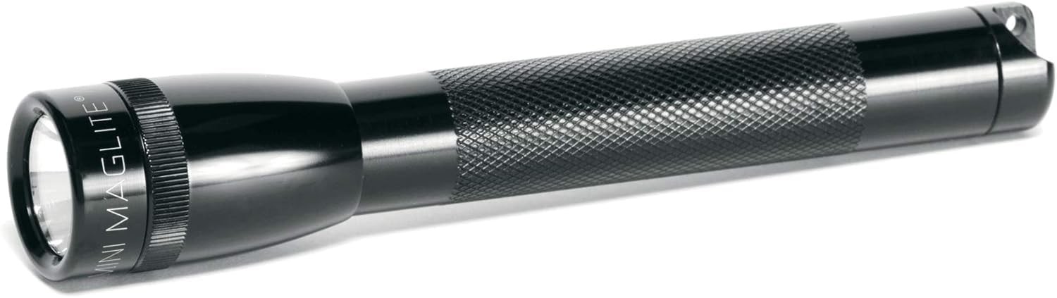 MagLite Mini Incandescent Flashlight – Compact, 2-Cell AA, Black