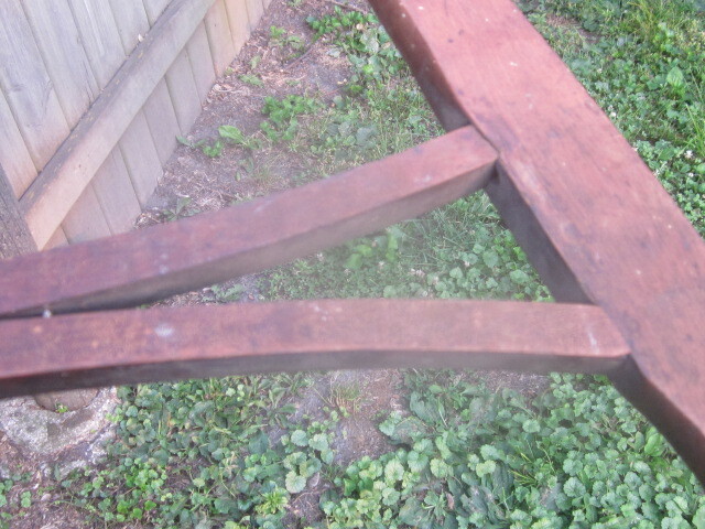 Antique Vintage Trojan R.T. Co. Crosscut Saw Wood Buck Bow Saw Carved Primitive 