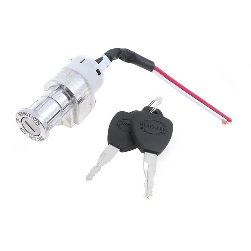 Battery Chager Ignition Switch Lock with 2 Keys for Motorcycle Electric Bike…