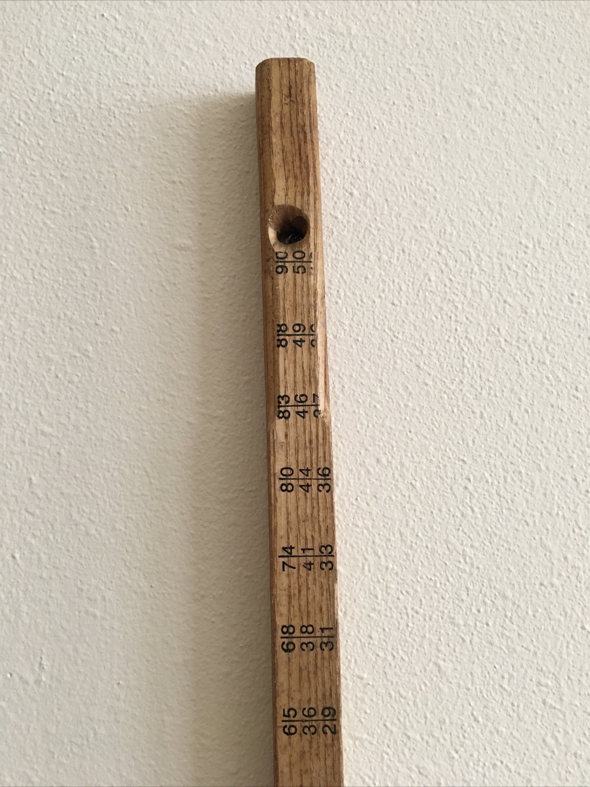 Vintage KASCO BANDSAW SAWMILL Lumber Log Board Stick Foot Logging Wood Tool Rule