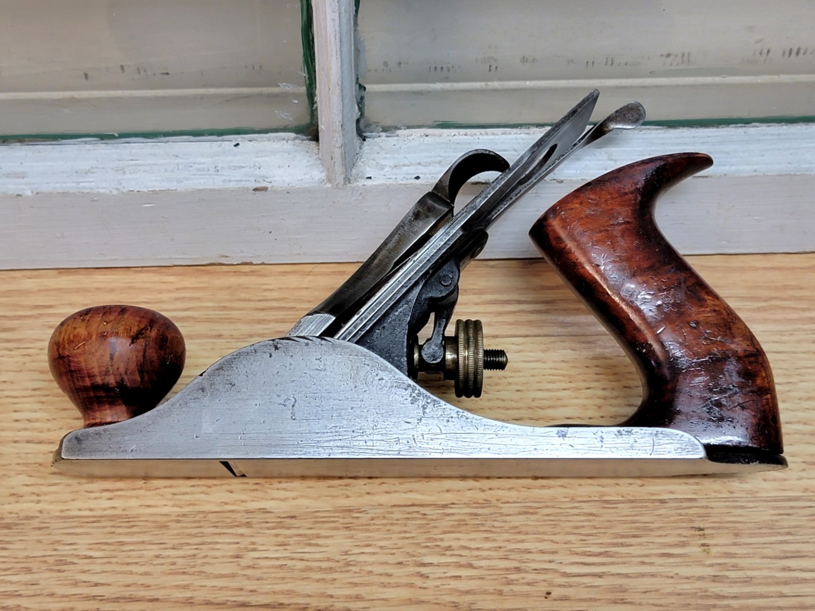 Scarce Birmingham Derby No. 3 Size B Plane Mosher 1889 Patent Caged Lateral