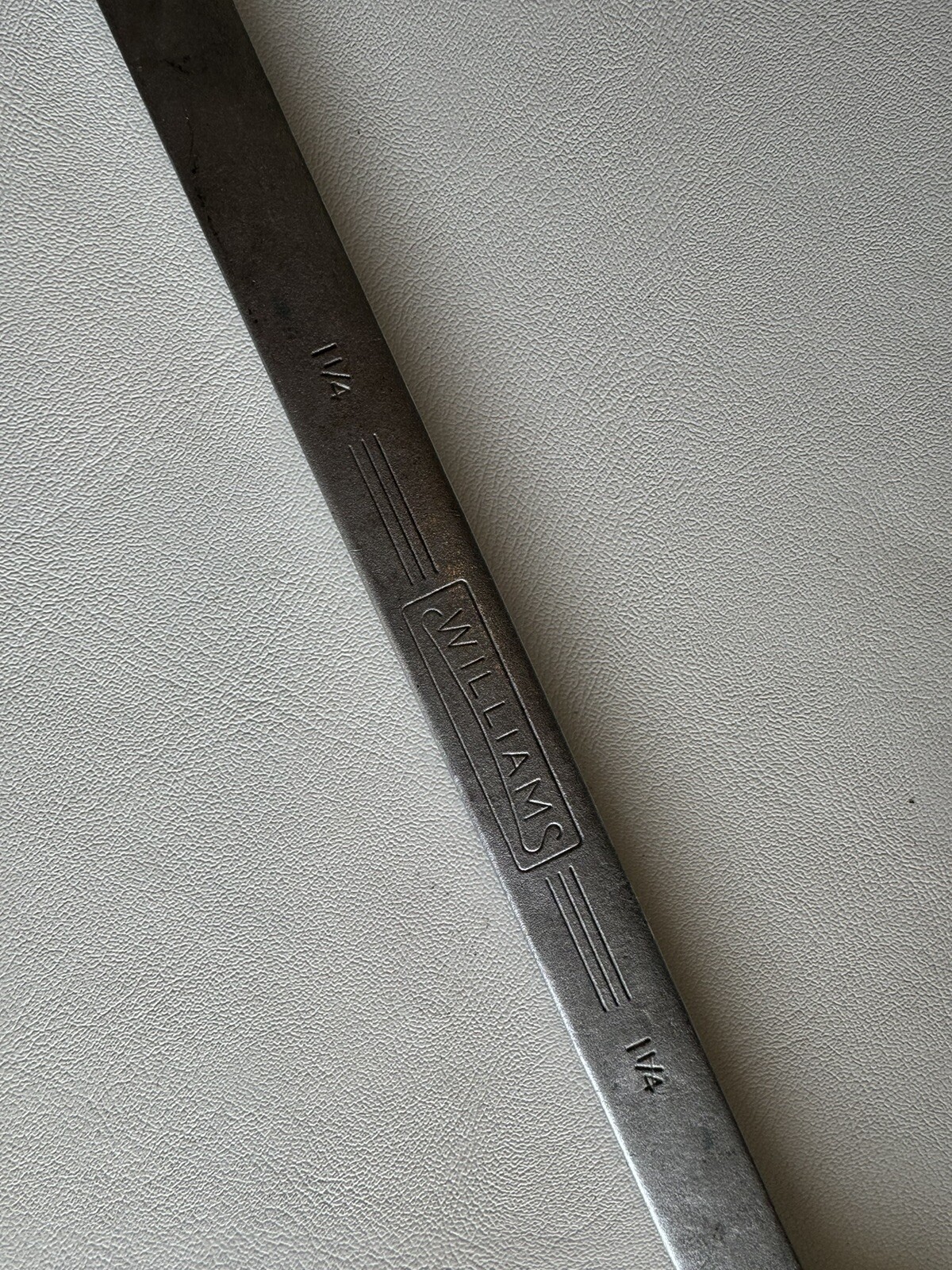 WILLIAMS SUPERRENCH 1-1/4 Inch Combination Wrench 1173 x 12 Pt 18.5″ USA 1960s