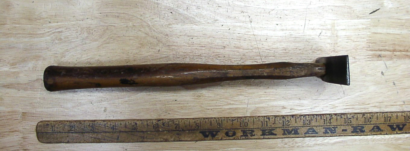 Old Used Tools,Vntg Unbranded USA Cross Peen Hammer,1lb. 6.8oz,4-15/16″ Head,VGC