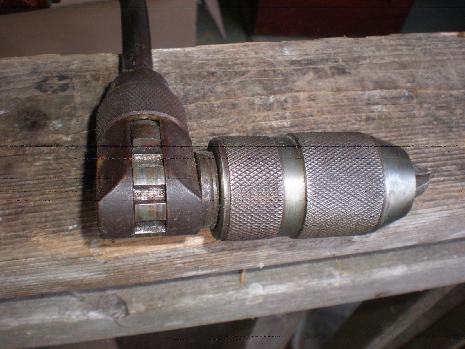 Vintage Defiance Stanley No. 1253 Handyman Bit Brace Hand Drill Woodworker Tool