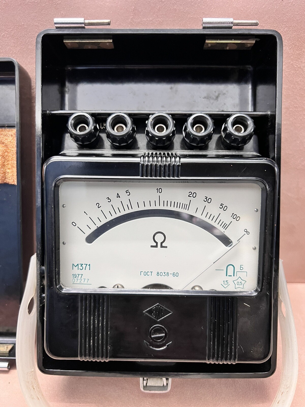 Vintage Soviet Measuring device Ohmmeter M – 371 ZIP 100 % Original Bakelite