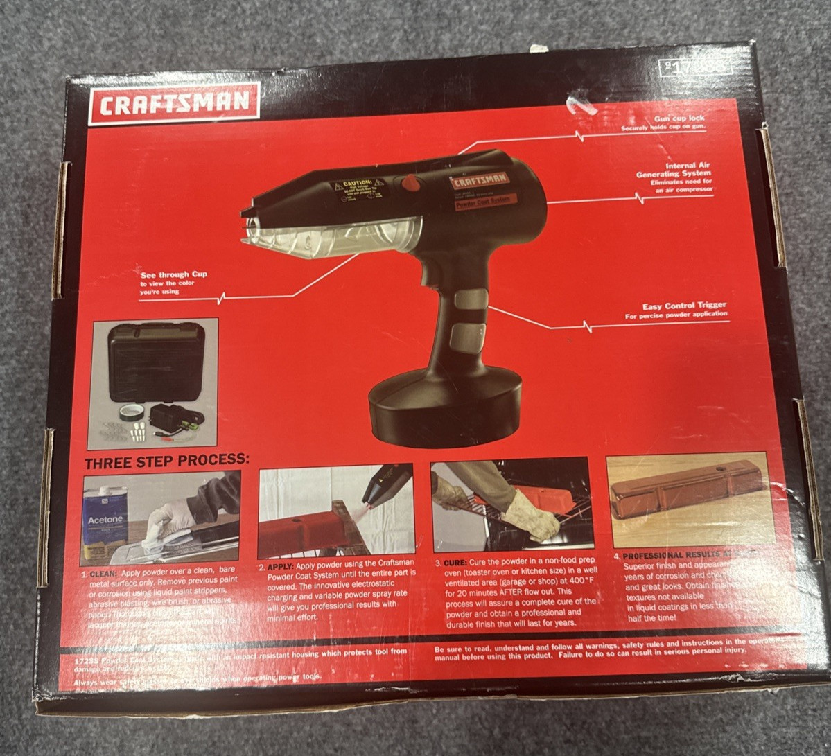 NEW Sears Craftsman Nos Powder Coating System Very Rare 17288