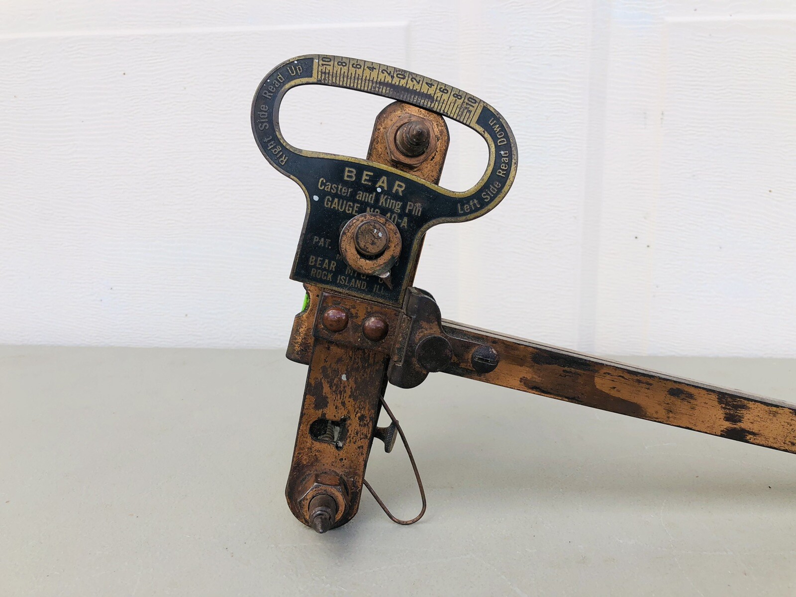 Vintage Bear Mfg No 40-A Alignment Tool Caster and King Pin Gauge