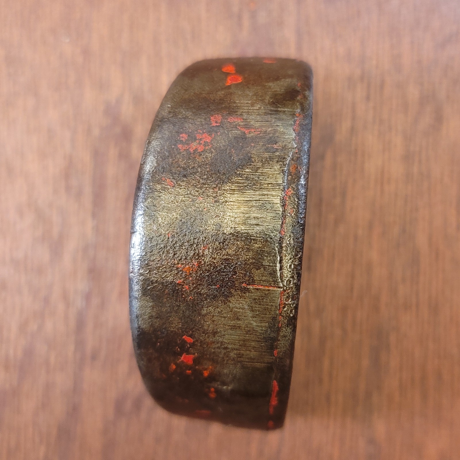 Vintage “Forged” Heel Dolly Metal Working Tool “Red Coloring” 1 Lb. 4 oz.