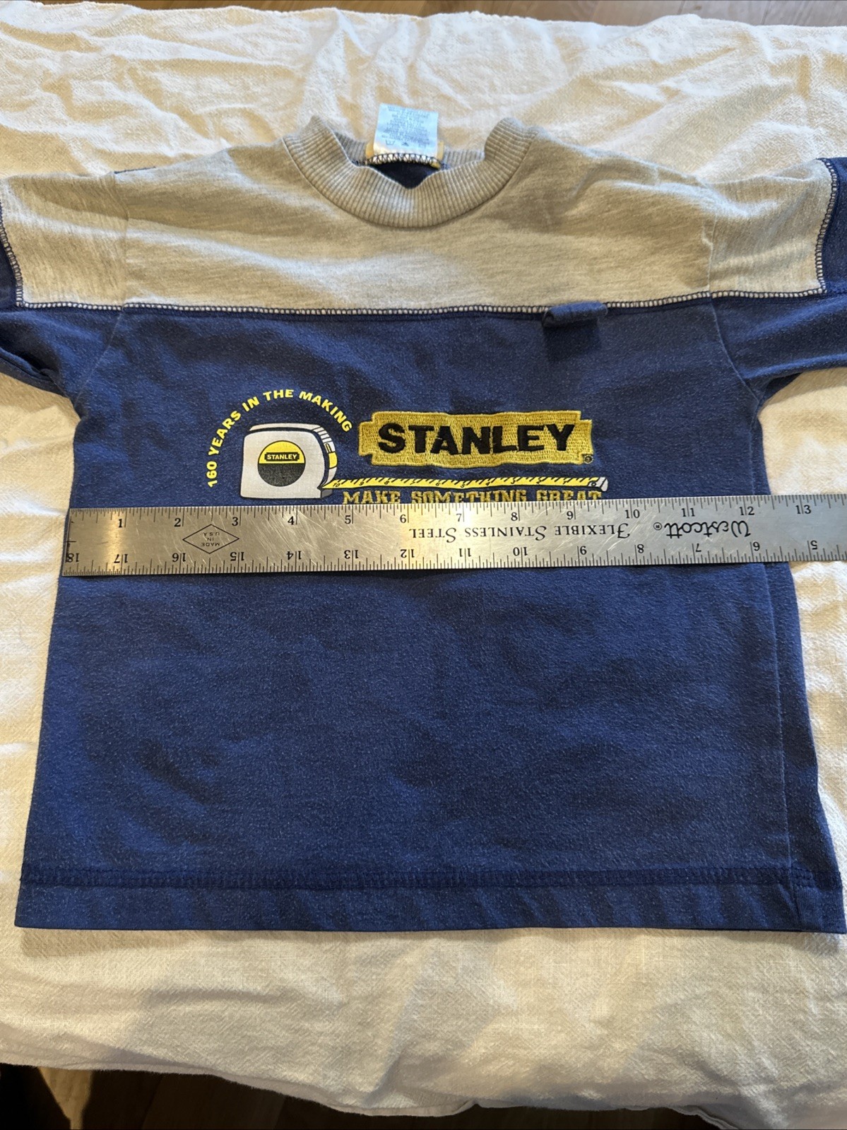 STANLEY TOOLS Boys 2T – 160 Years Shirt Make Something Great Tape Measure 2003?