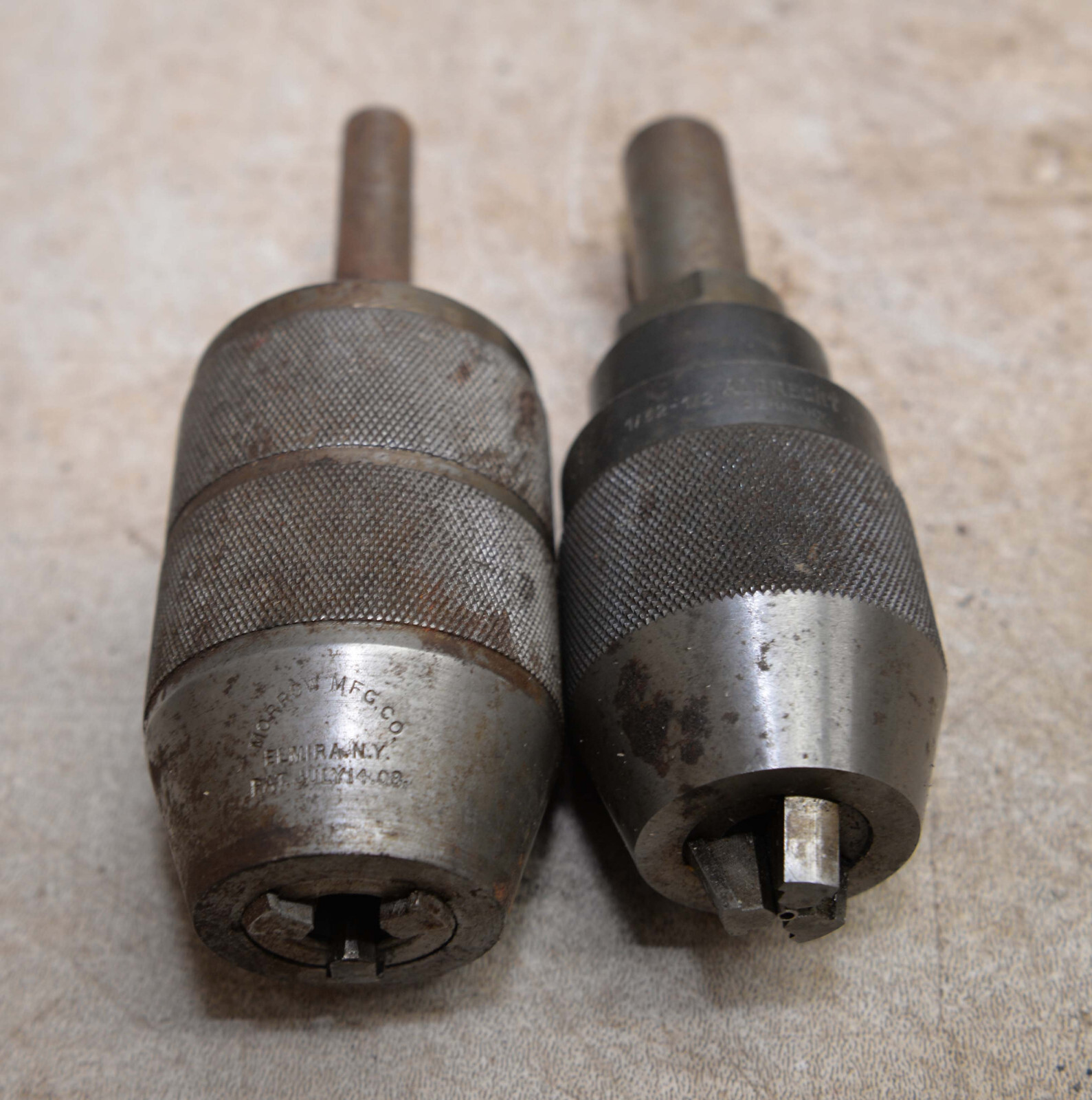 Albrecht 1/32 – 1/2 Germany & Morrow Mfg Elmira NY keyless chuck patent 7 14 08