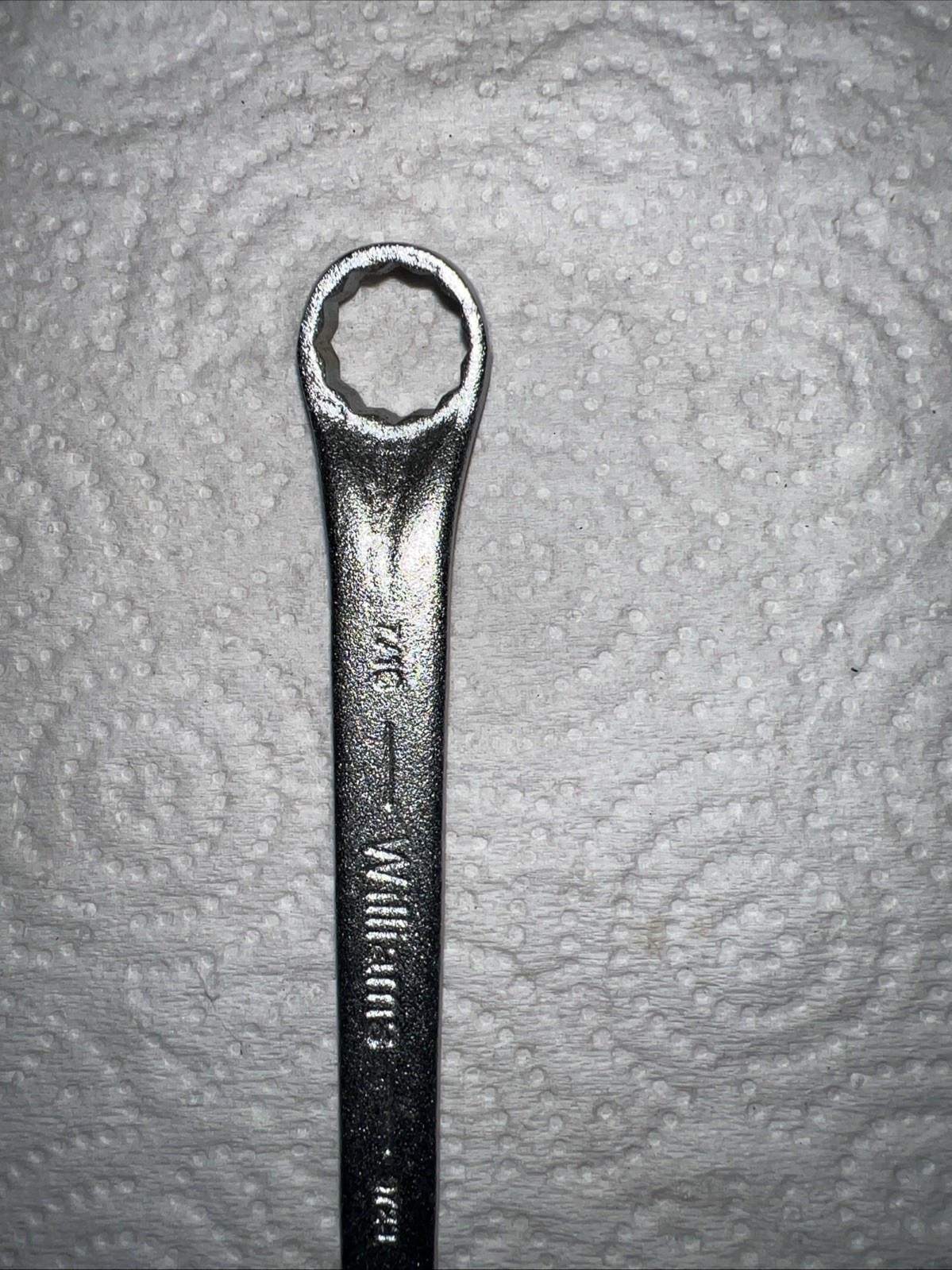 NOS Vintage Williams 9723 3/8 X 7/16 12p Offset Short Box Wrench