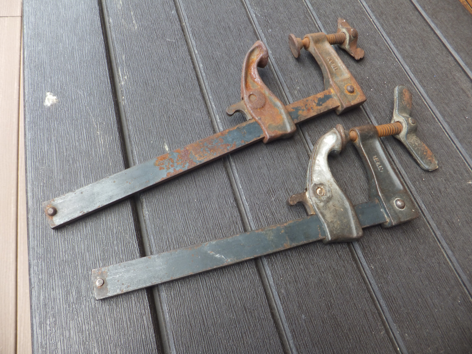 2 Vintage 18AN, 18CN, USA Hartford Clamp Co Conn. Adjustable Opens 11.25″