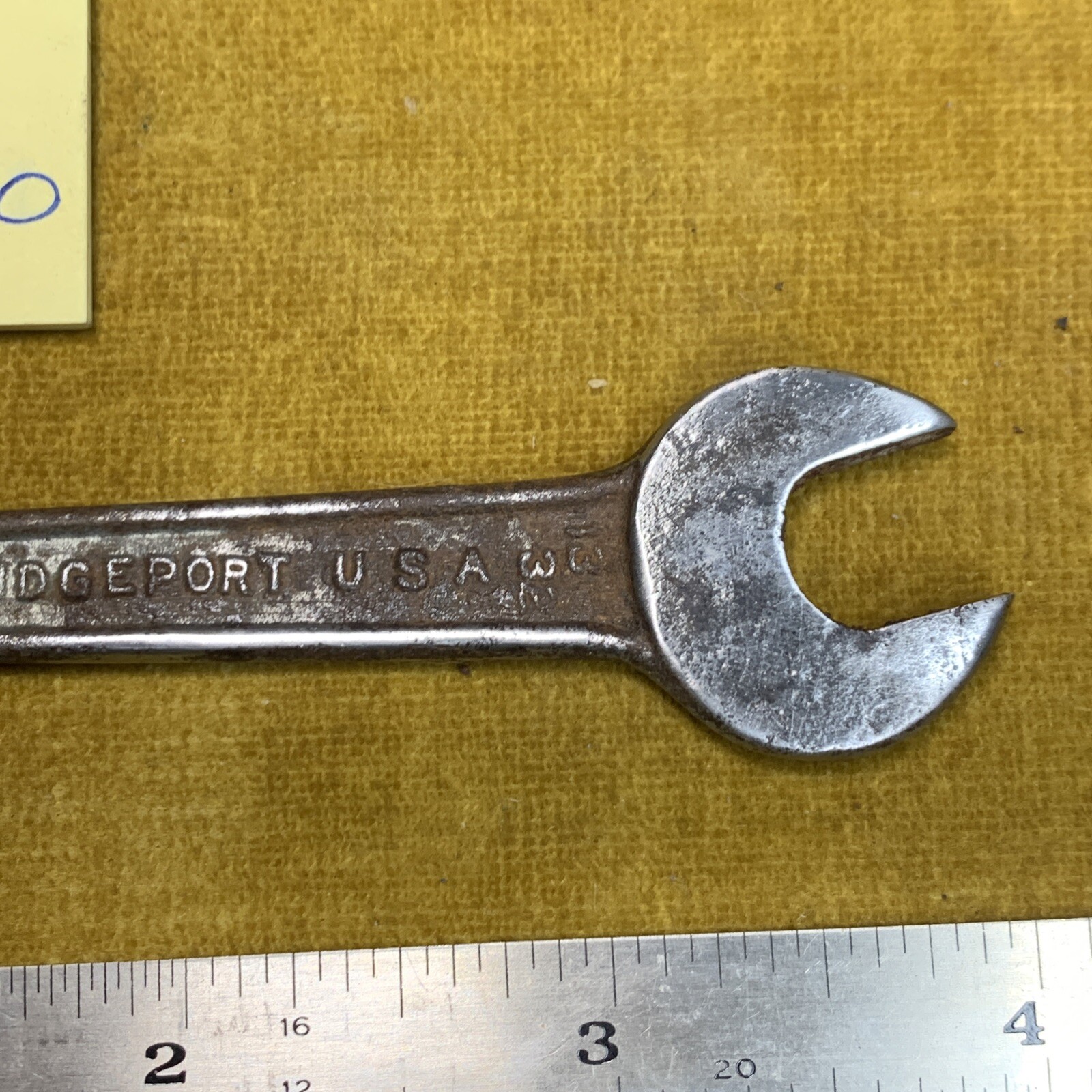 Vintage Bridgeport Double Open End Wrench 8 & 10 mm, Made in USA – Lot jj8.200