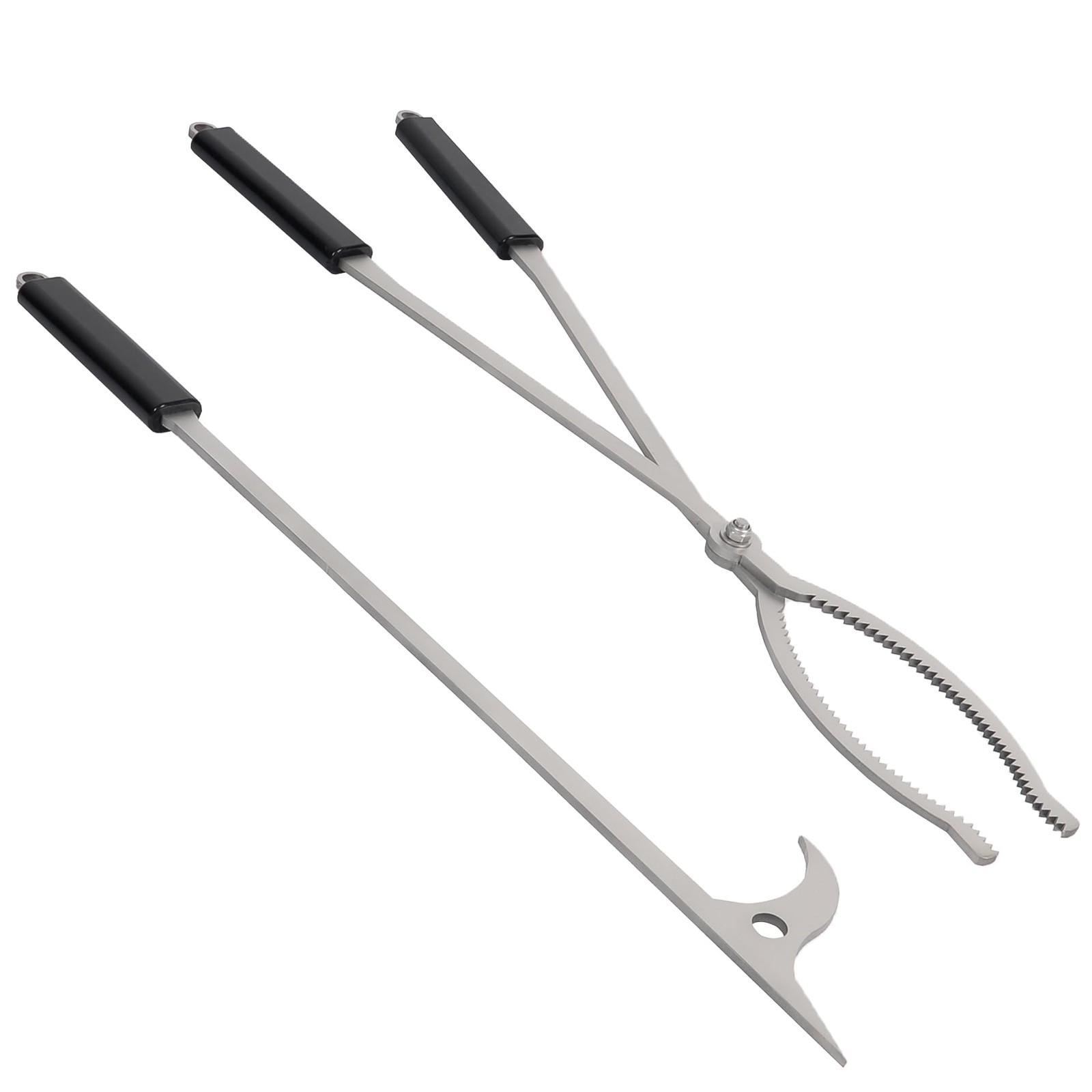 28″ Firewood Tongs Set, 28, fire tongs poker set Stainless Steel