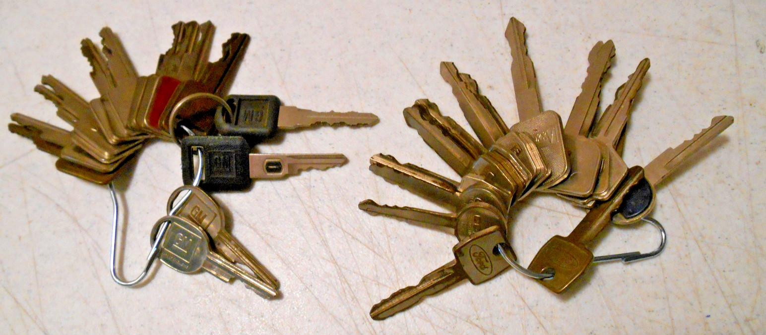 Large Lot 28 Vintage Old AMC Chevy GM Ford Honda Lincoln Mercury Cut Keys