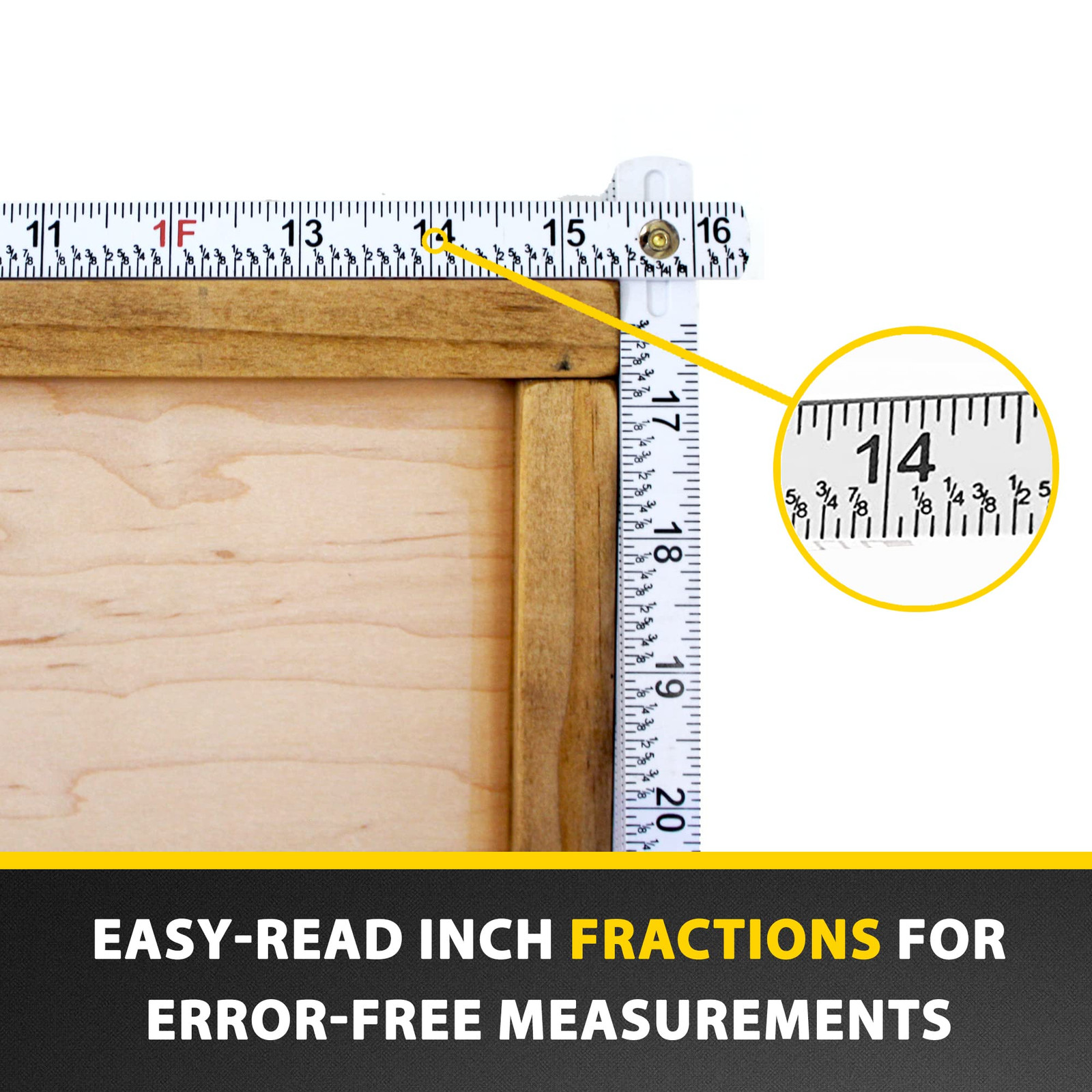 Co. FR-72 Carpenter’s Folding Rule Lightweight Composite Construction Ruler