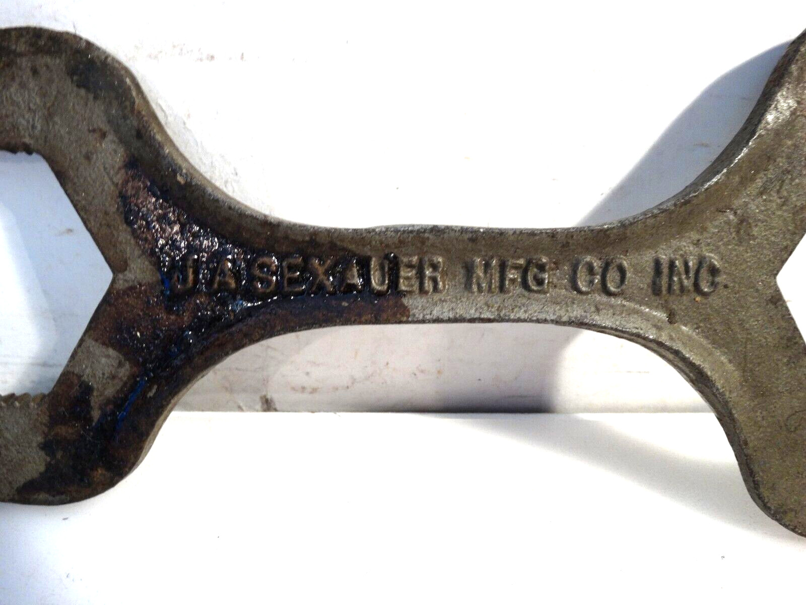 J.A. SEXAUER MFG CO. NY USA Jaw Basin Sink Disposal Wrench 11″