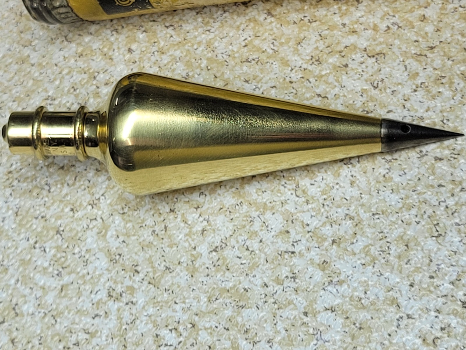 Polished General Hardware Mfg Co. 12 Oz. Brass Plumb Bob No.800 Made in U.S.A.