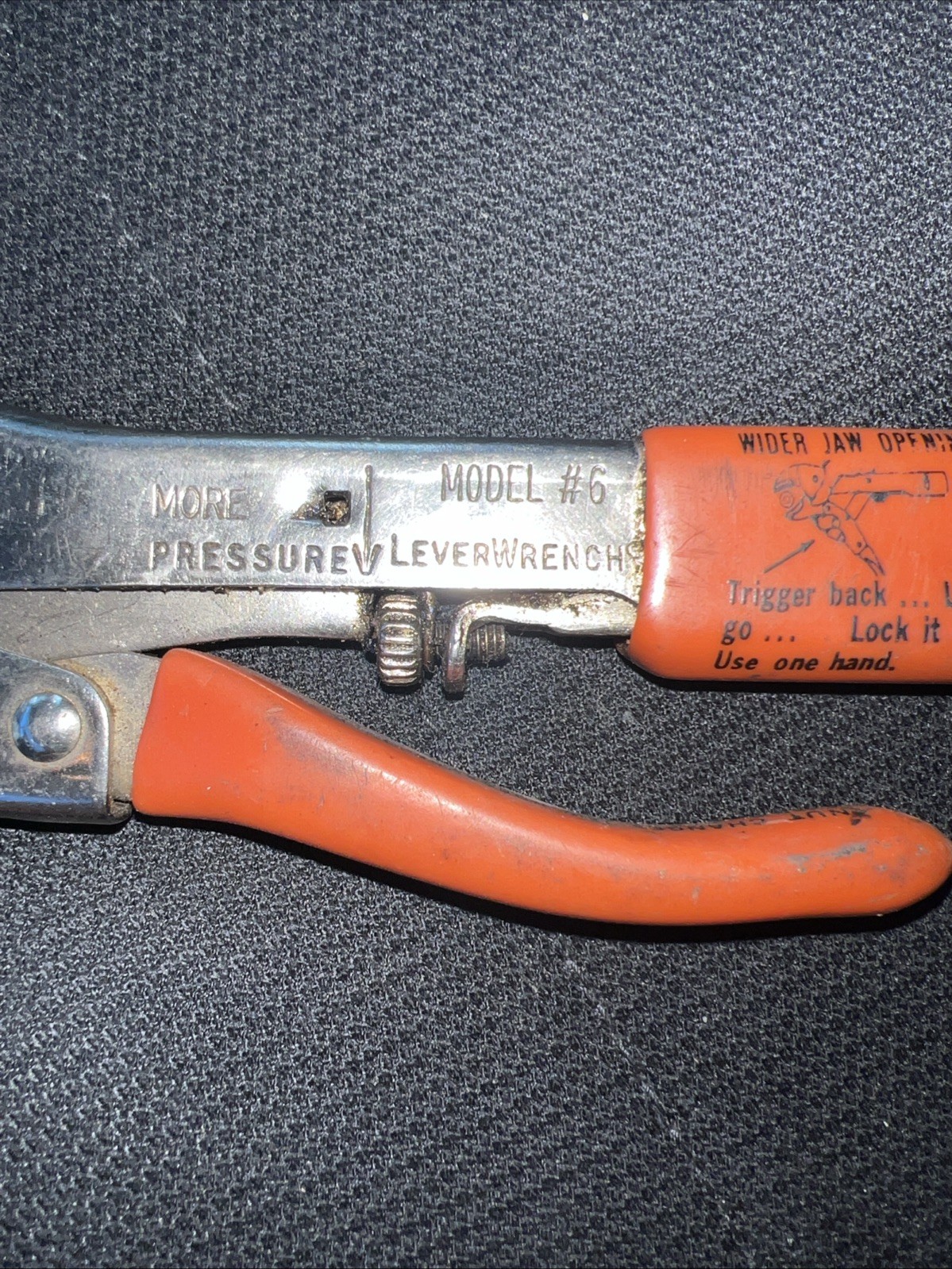 Leverage Tools Inc. Model #6 Lever Wrench Automatic Grip Pliers – 6-3/4″ Long