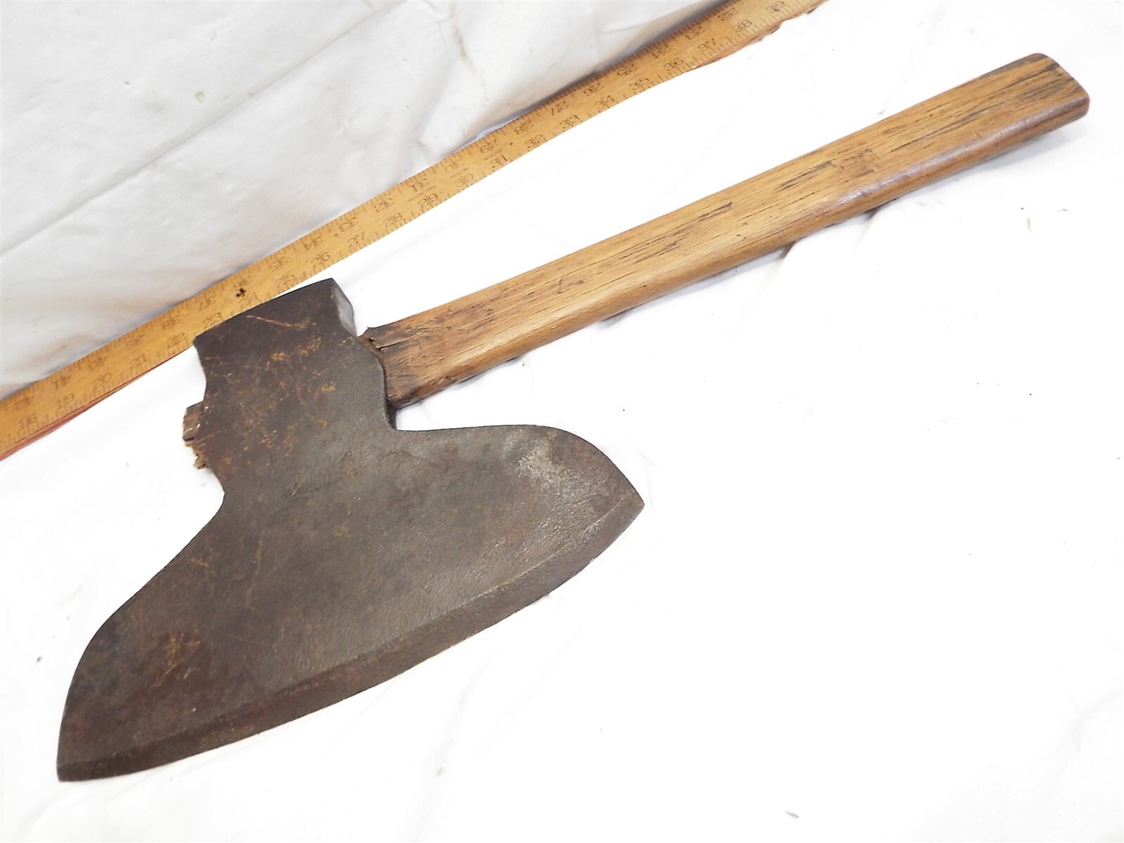 Antique Beck Hewing Broad Axe/Hatchet Lumber Wood Tool Lancaster PA Blacksmith