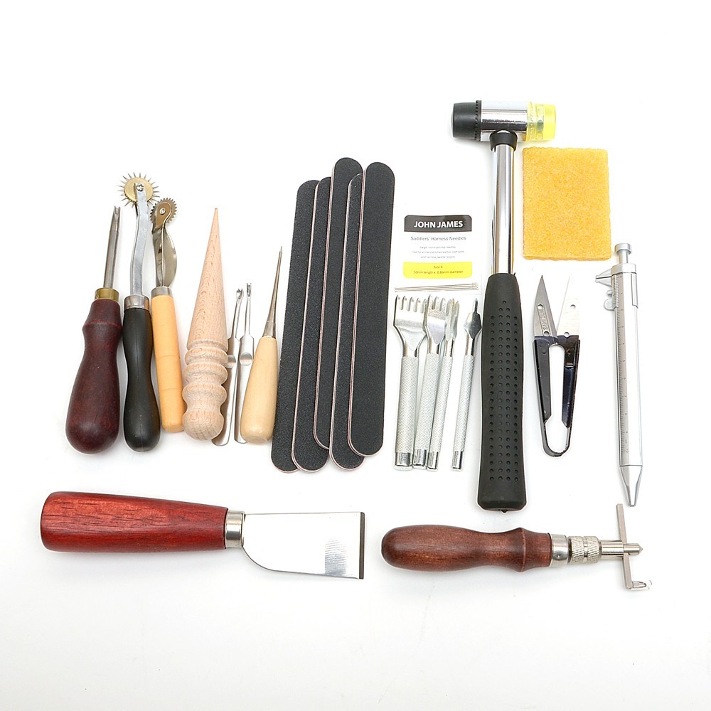 Beginner Class tool set ,making bag, Leather craft tools 16 toolset