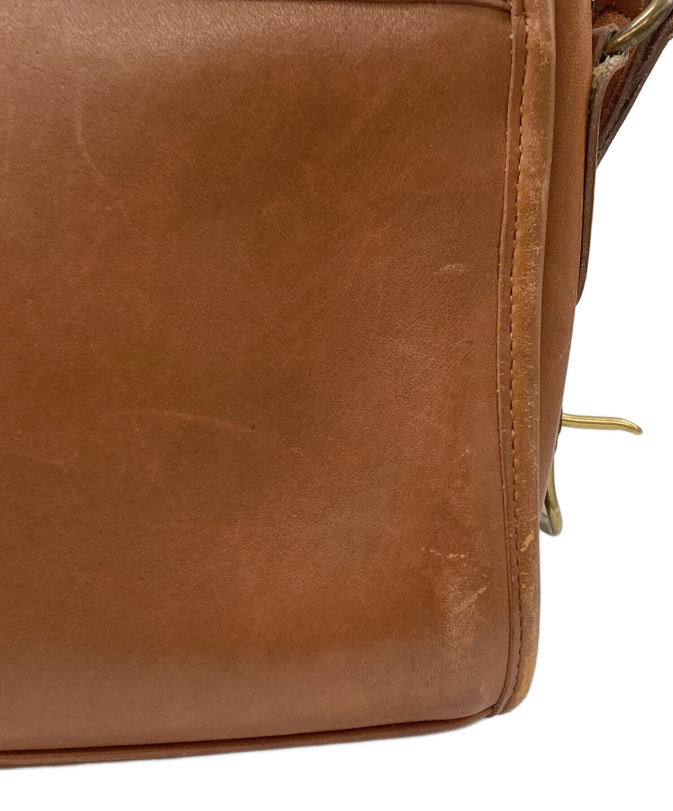 COACH Turnlock Shoulder Bag 242 20.5×23.5x7cm Brown Used Women’s