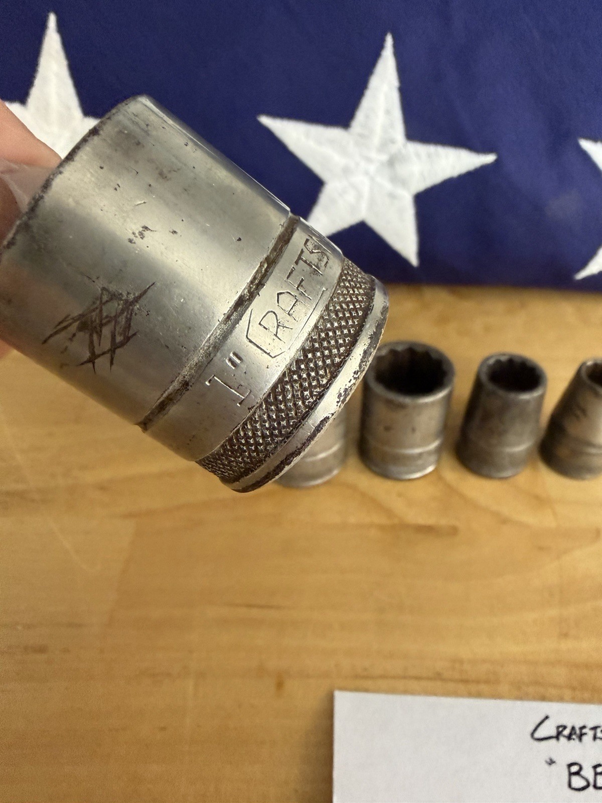 Vintage Craftsman BE Series SAE Socket Set – 1/2” Drive – 12-Point – USA Made