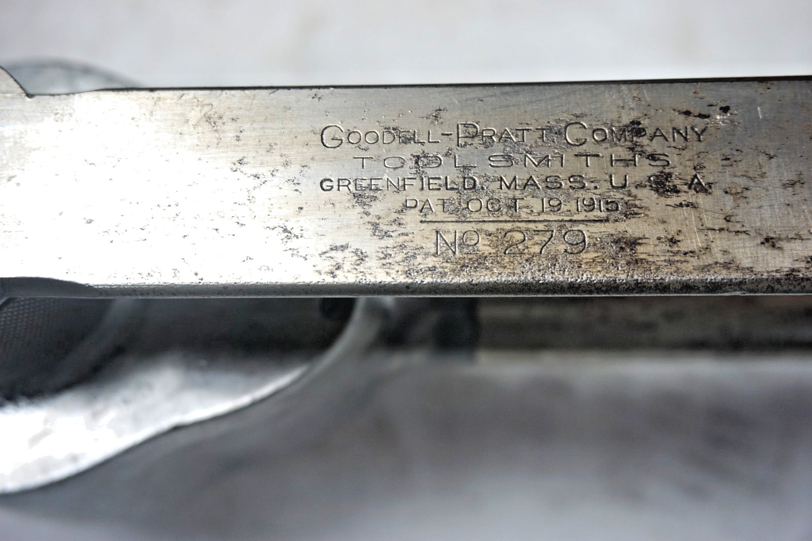 RARE GOODELL-PRATT CO. NO. 279 BREAST DRILL – WITH EARLY PATENT DATES