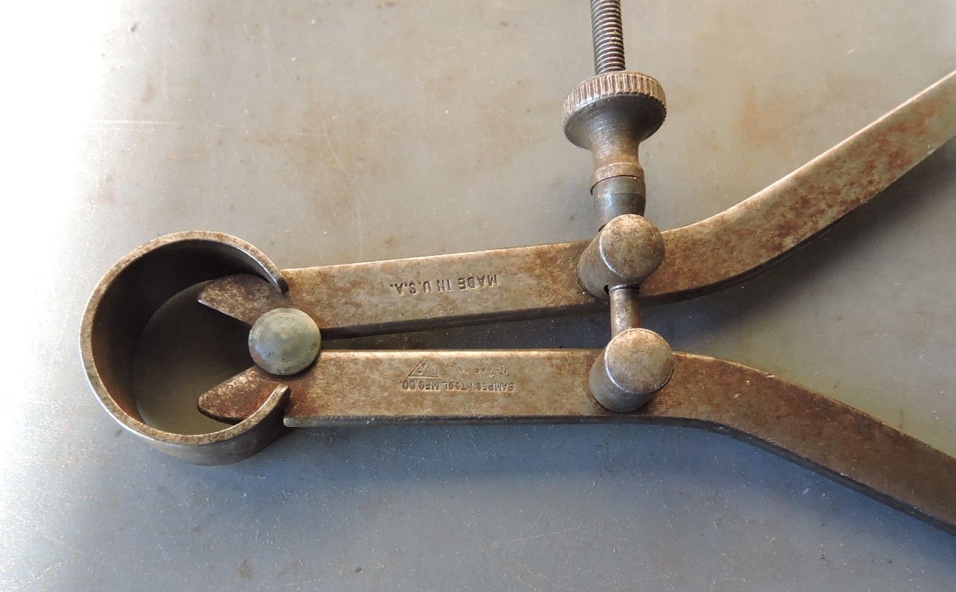 Vintage Sampson Tool MFG CO. 7” Outside Spring Caliper MADE IN NEWARK NJ USA