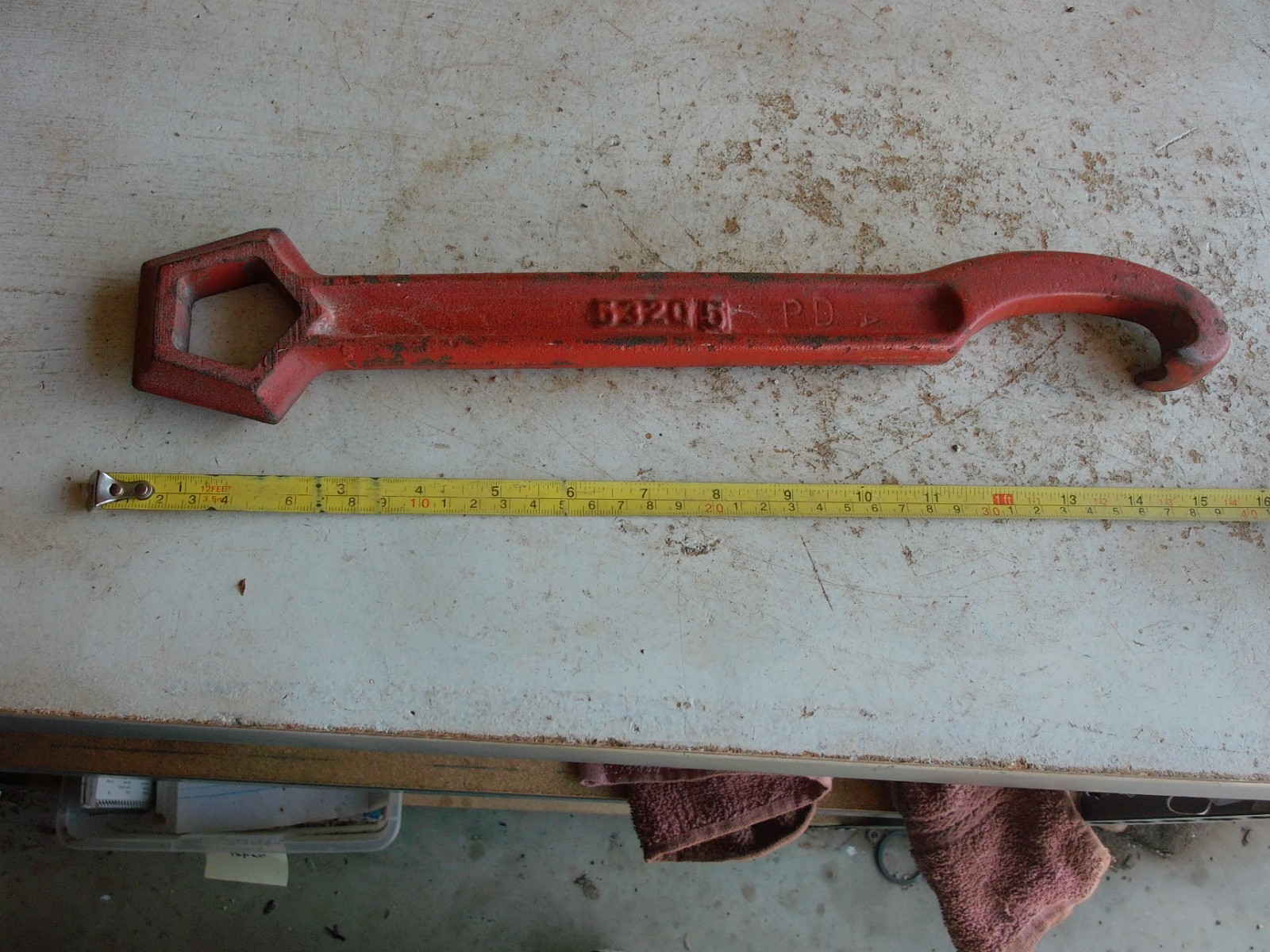 Antique Farm Implement Wrench Tool Marked 53205 Only 1 on eBay! Lot 26-22-Q4