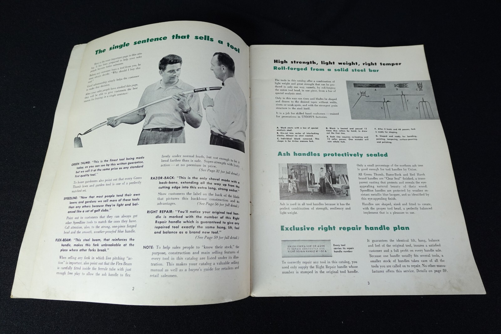 1954 Union Fork & Hoe Co Steel Goods Catalog No 18 & Net Price Lists Columbus OH