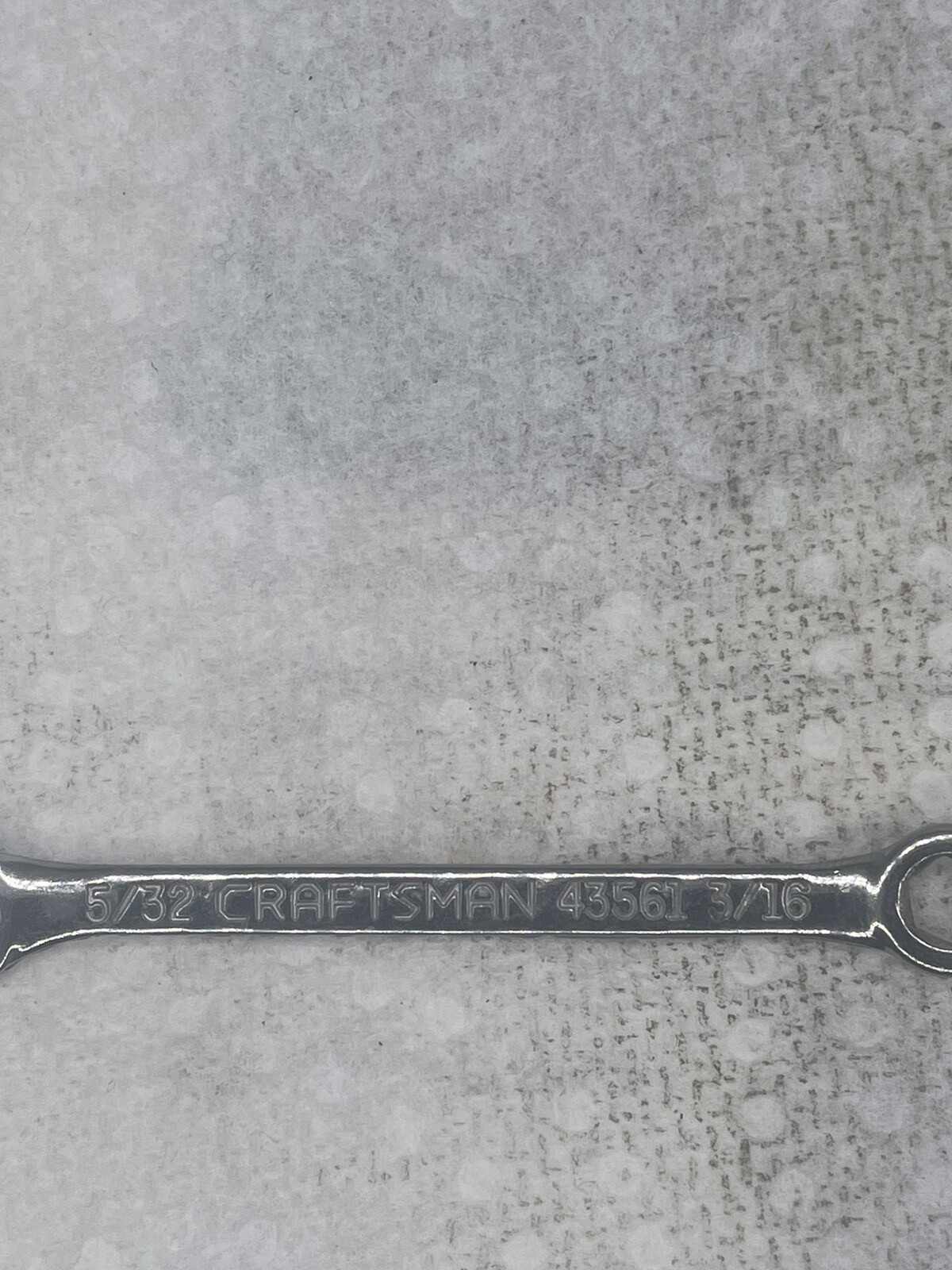 Craftsman Combination Ignition SAE Wrench 5/32 & 3/16 Inch (43561) 6 Pt.