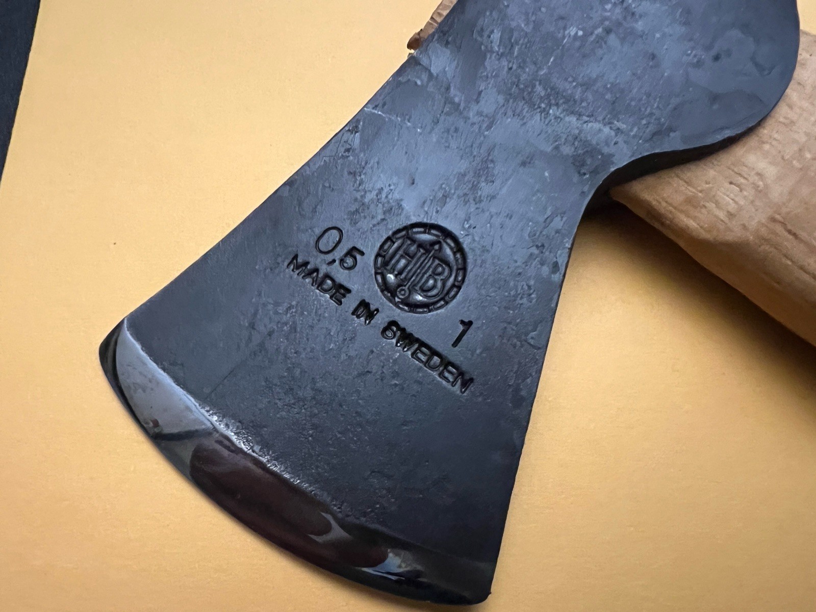 Hand Forged, New In Box Hultafors Hatchet with Leather Sheath-Made In Sweden