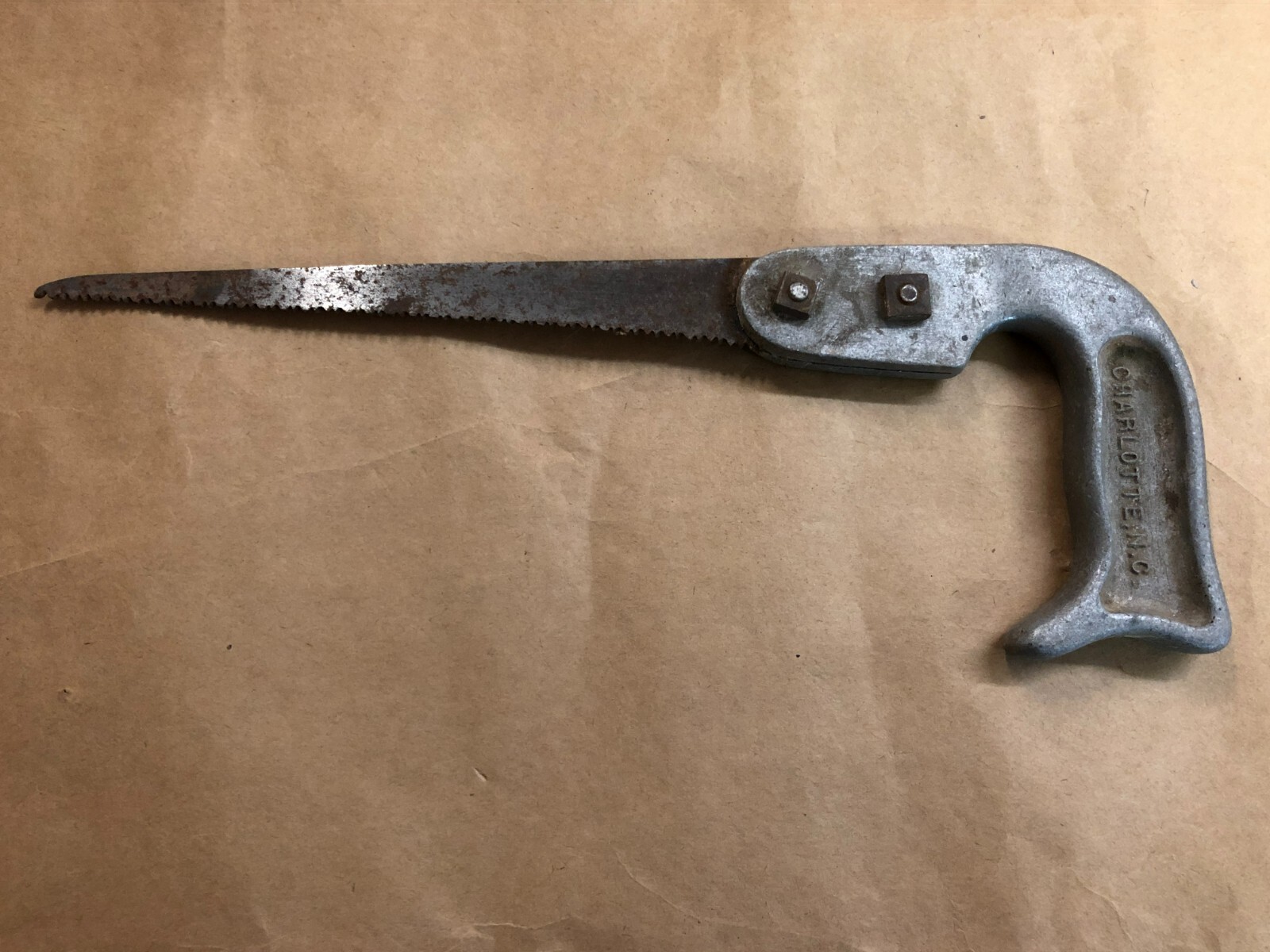 Vintage Douglas Company Charlotte NC Aluminum Alloy Handle Keyhole Saw