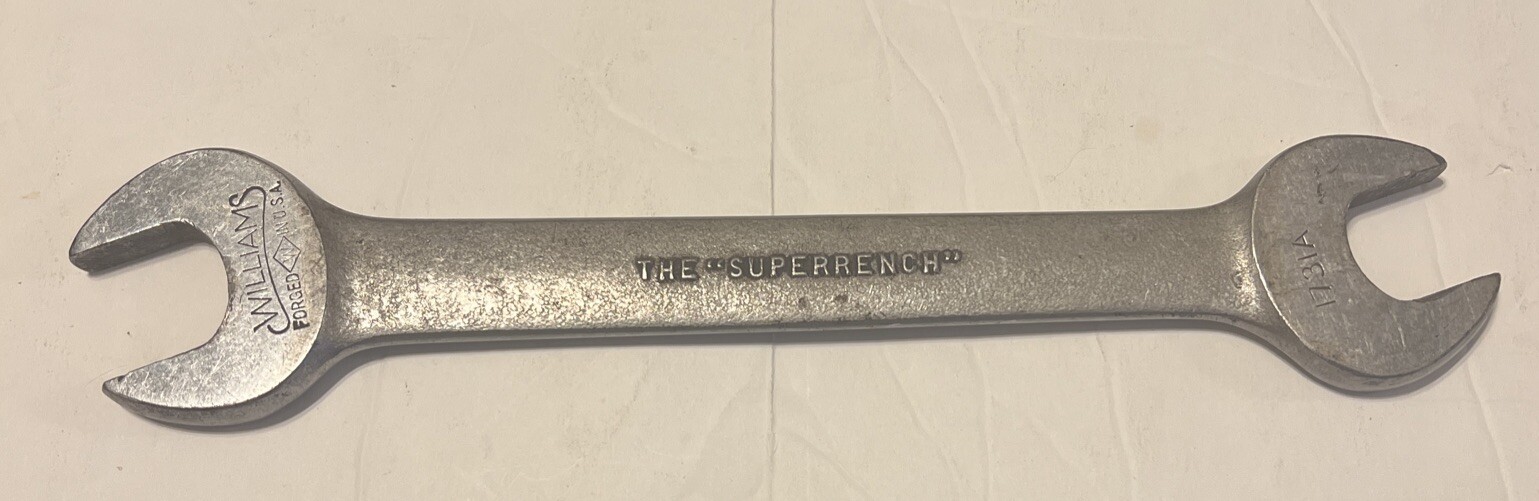 Vintage Williams USA 1731A Superrench 7/8in X 3/4in Open End Wrench