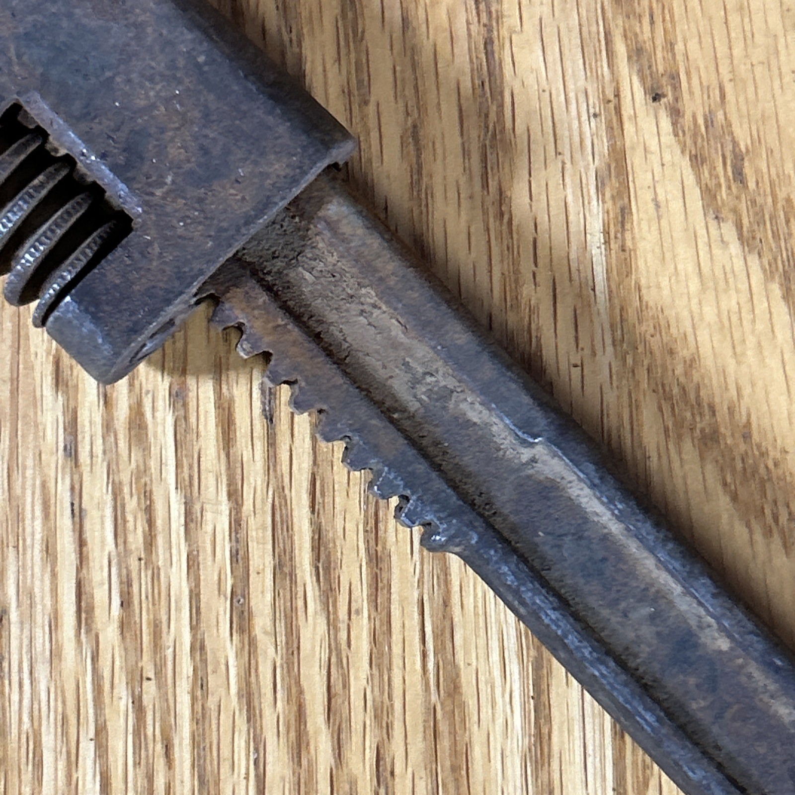 Antique Moore Drop Forged Co Monkey Wrench Mass Original