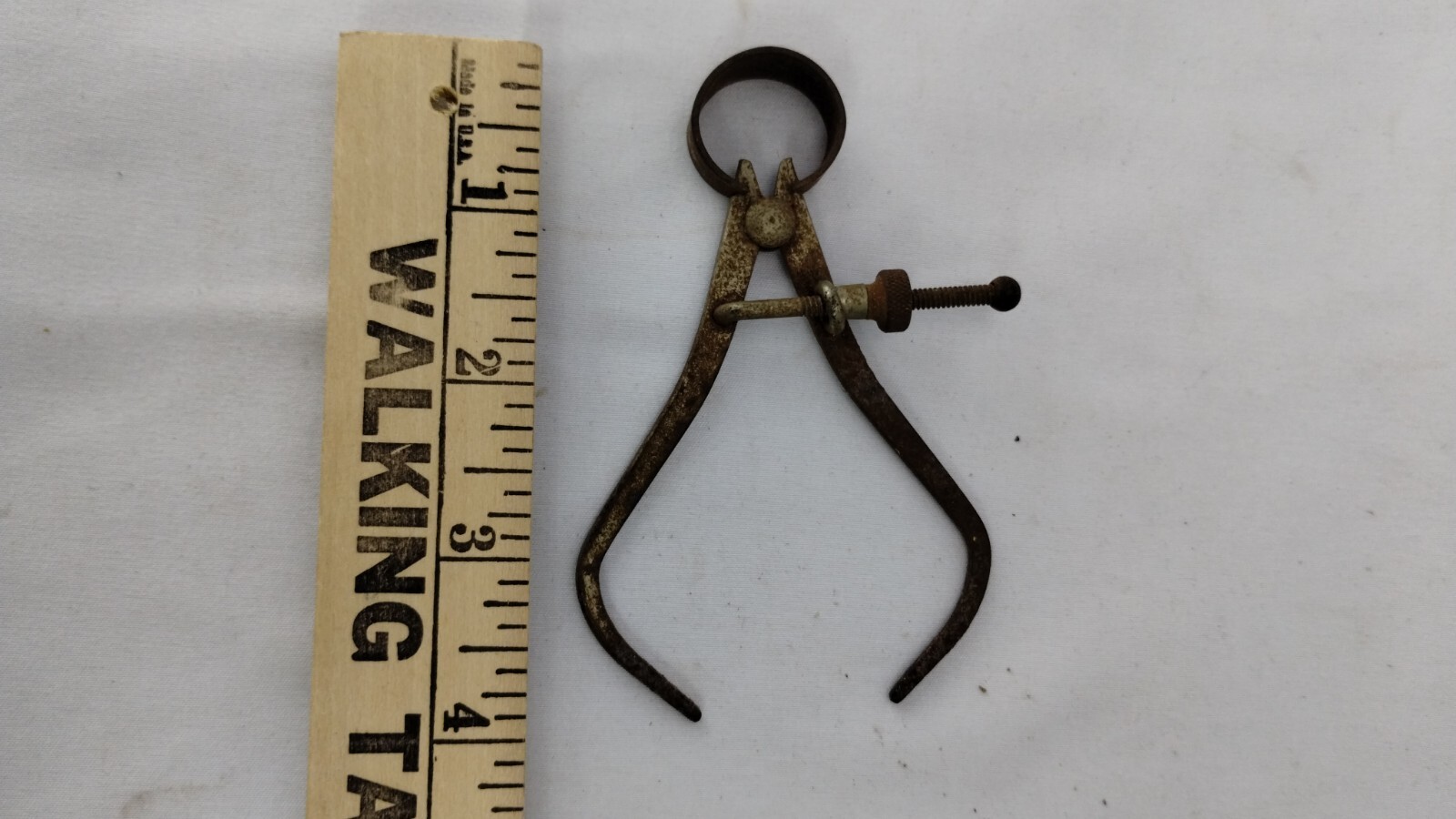 Vintage Small Outside Spring Calipers 3 3/4” Flat Legs