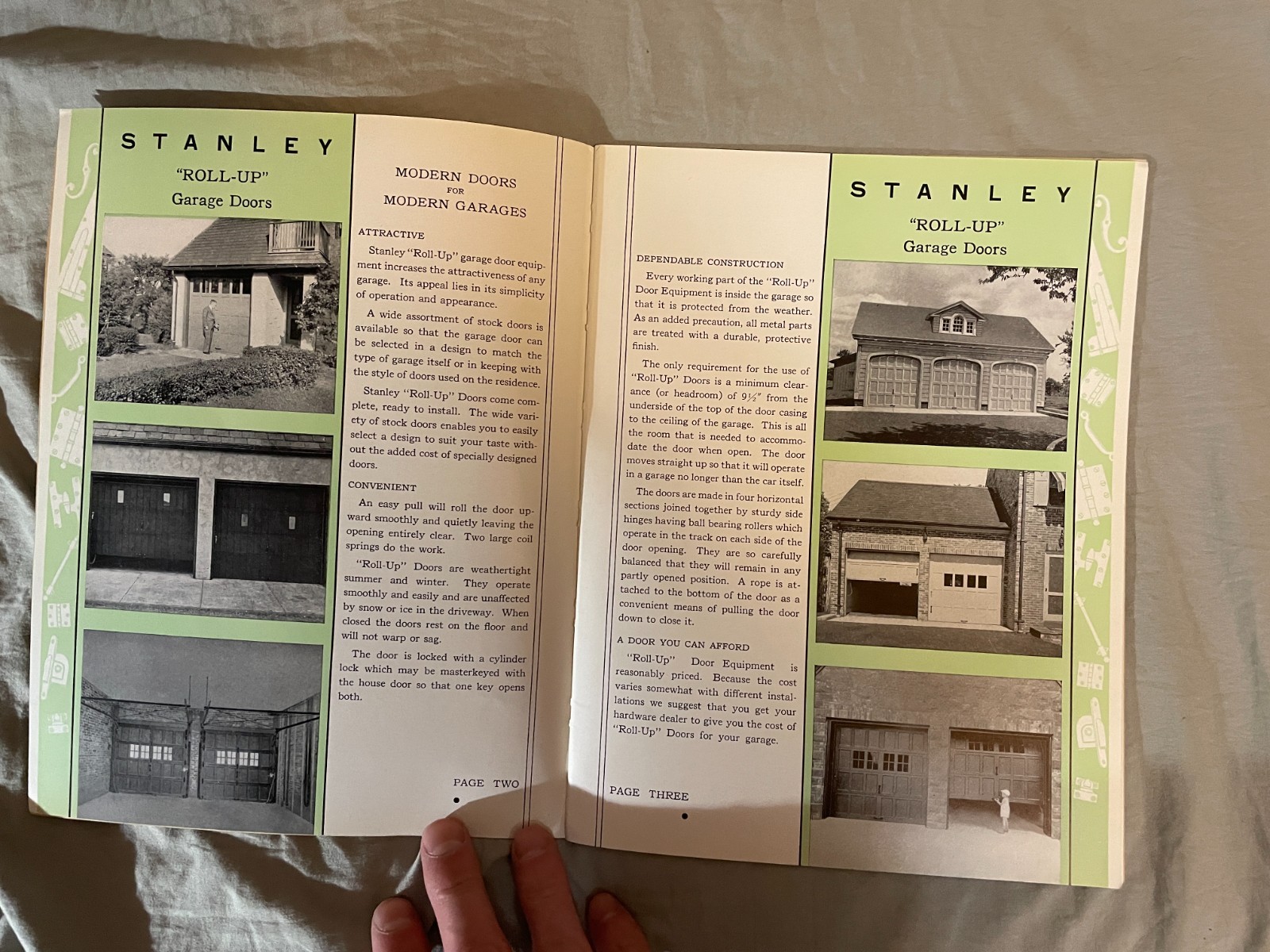 Stanley Works Hardware 1930’s Vintage Catalog for Homes & Garage Doors