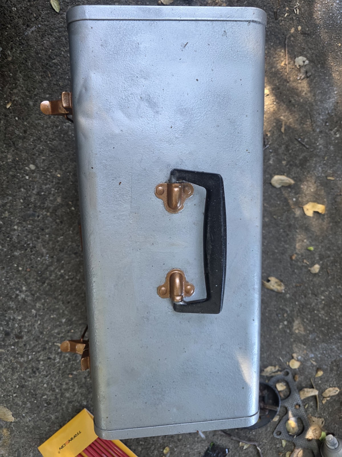 Vintage CRAFTSMAN 6500 Metal Tool Box w/Tray 18x8x9 Crown Logo