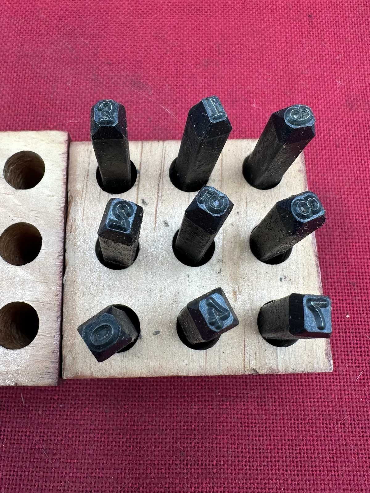 Vintage Millers Falls Steel Figure Number Stamp Set 1-10 No. 1550.03 USA