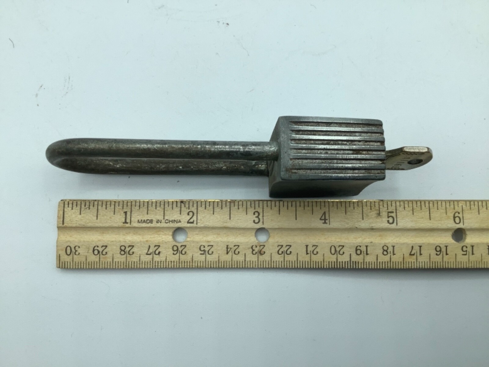 VINTAGE CORBIN Bike Bicycle PAD LOCK WITH KEY, MADE IN USA