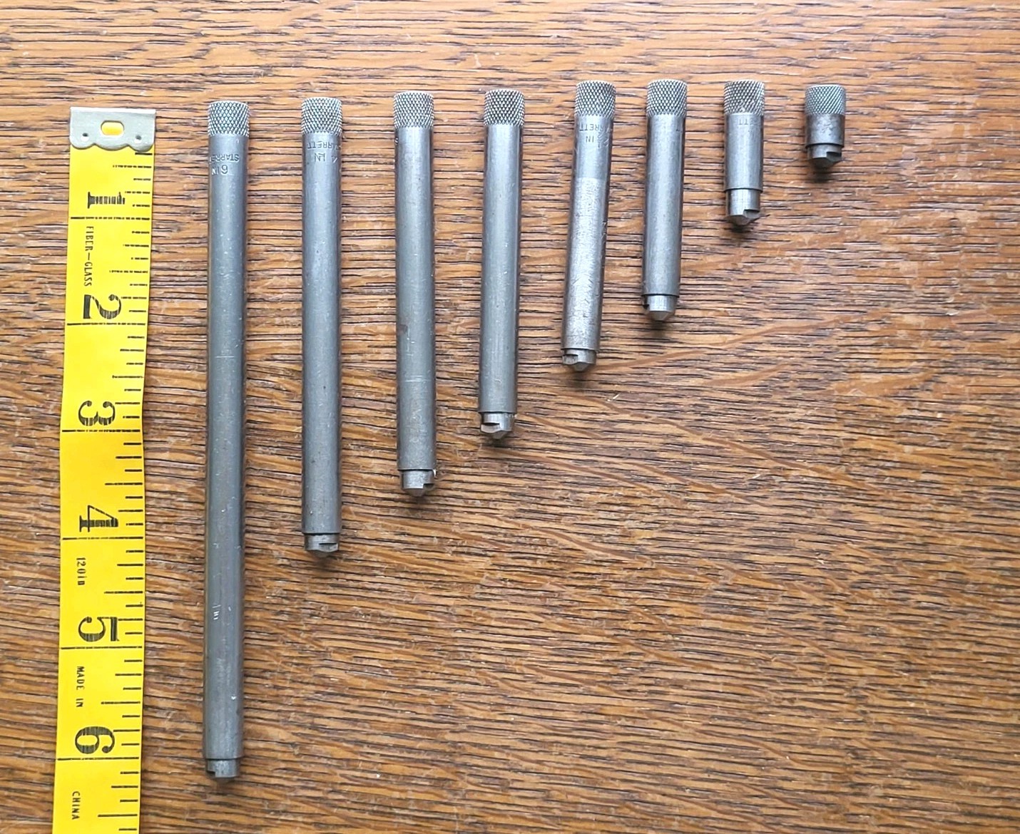 Vintage L. S. Starrett No.823B Tubular Inside Micrometer Set 1 1/2″- 12″ w/Case