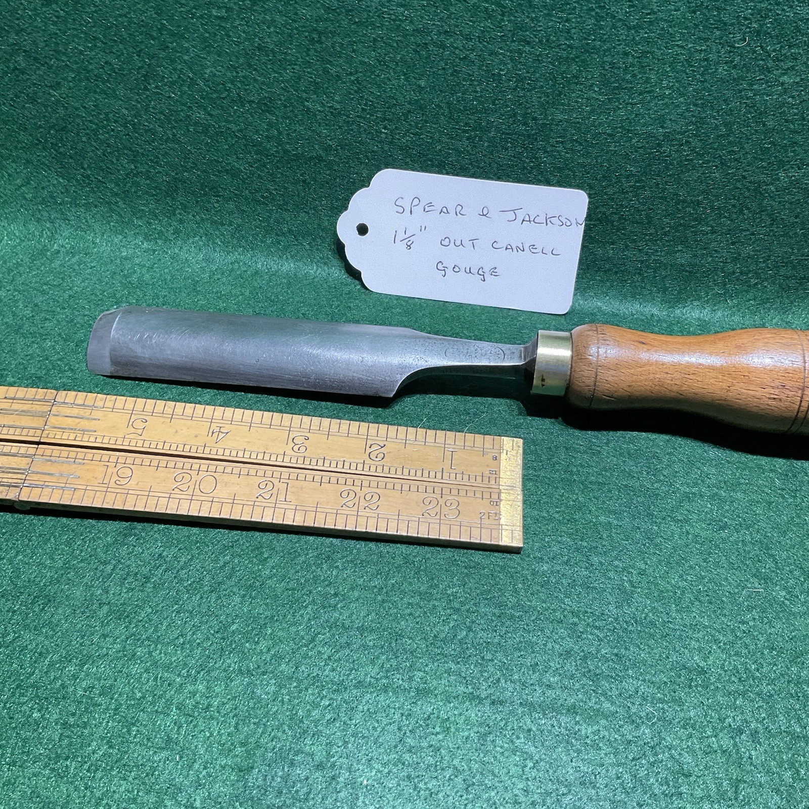 SPEAR AND JACKSON 1/1/8” OUT CANNEL GOUGE