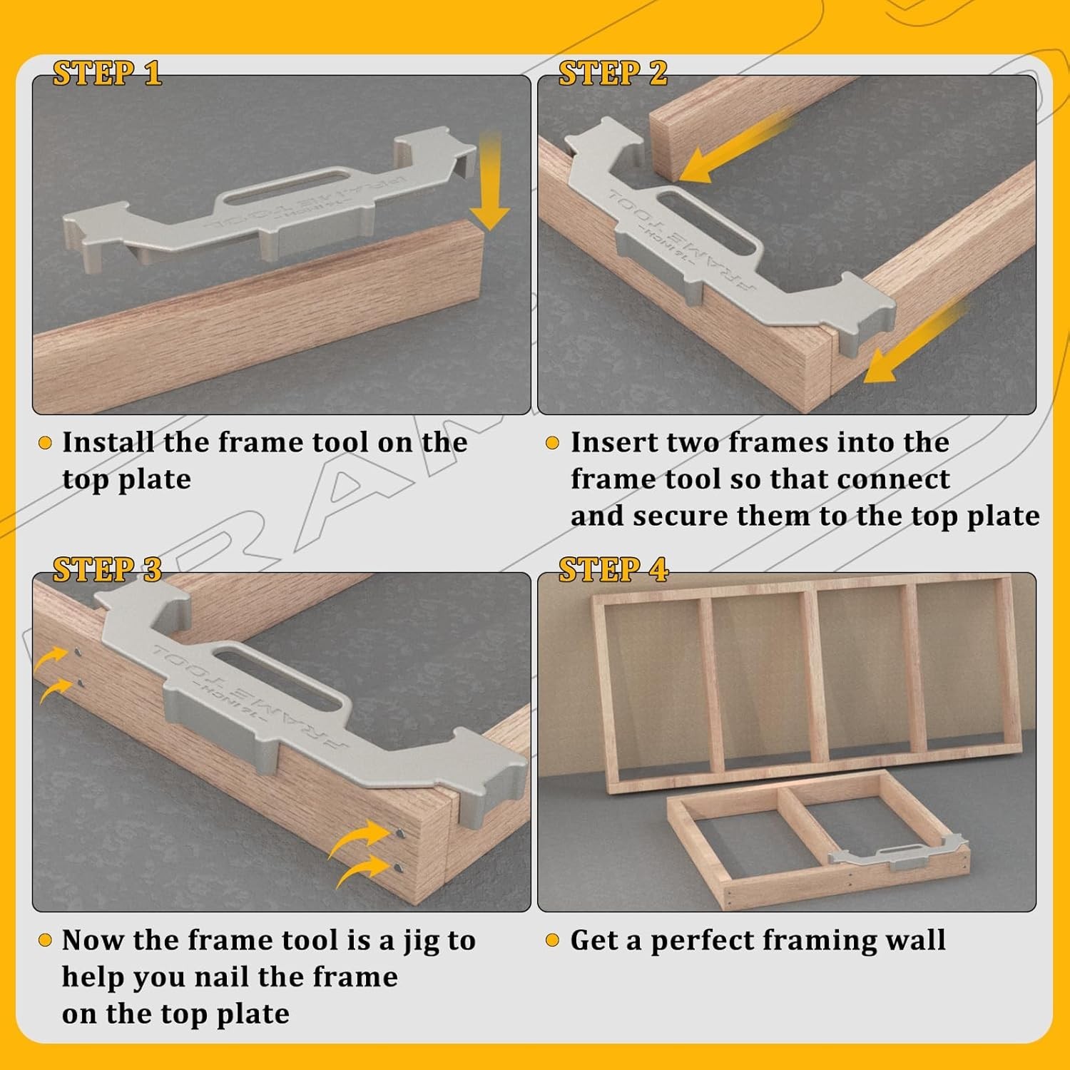 Professional Wall Stud Framing Tool – Enhances Accuracy & Efficiency – 2 Pack