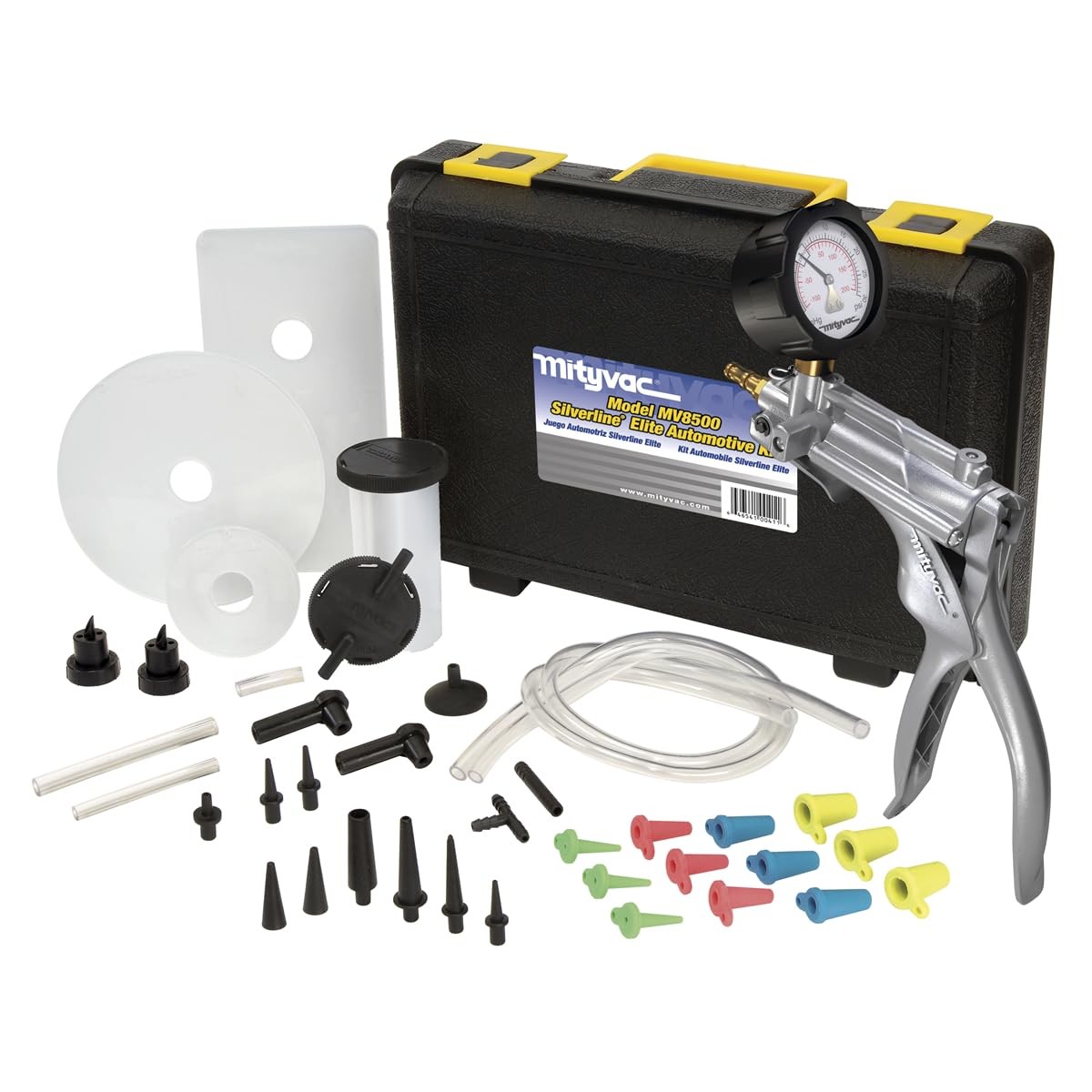 Mityvac MV8500 Silverline Elite Automotive Brake/Clutch Bleeding, Diesel Fuel…