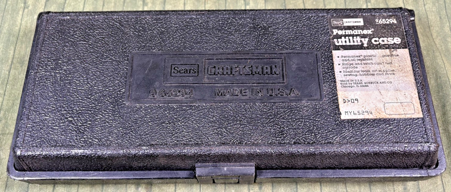 Vintage Craftsman U.S.A. Permanex Utility Case (empty) No. 65294