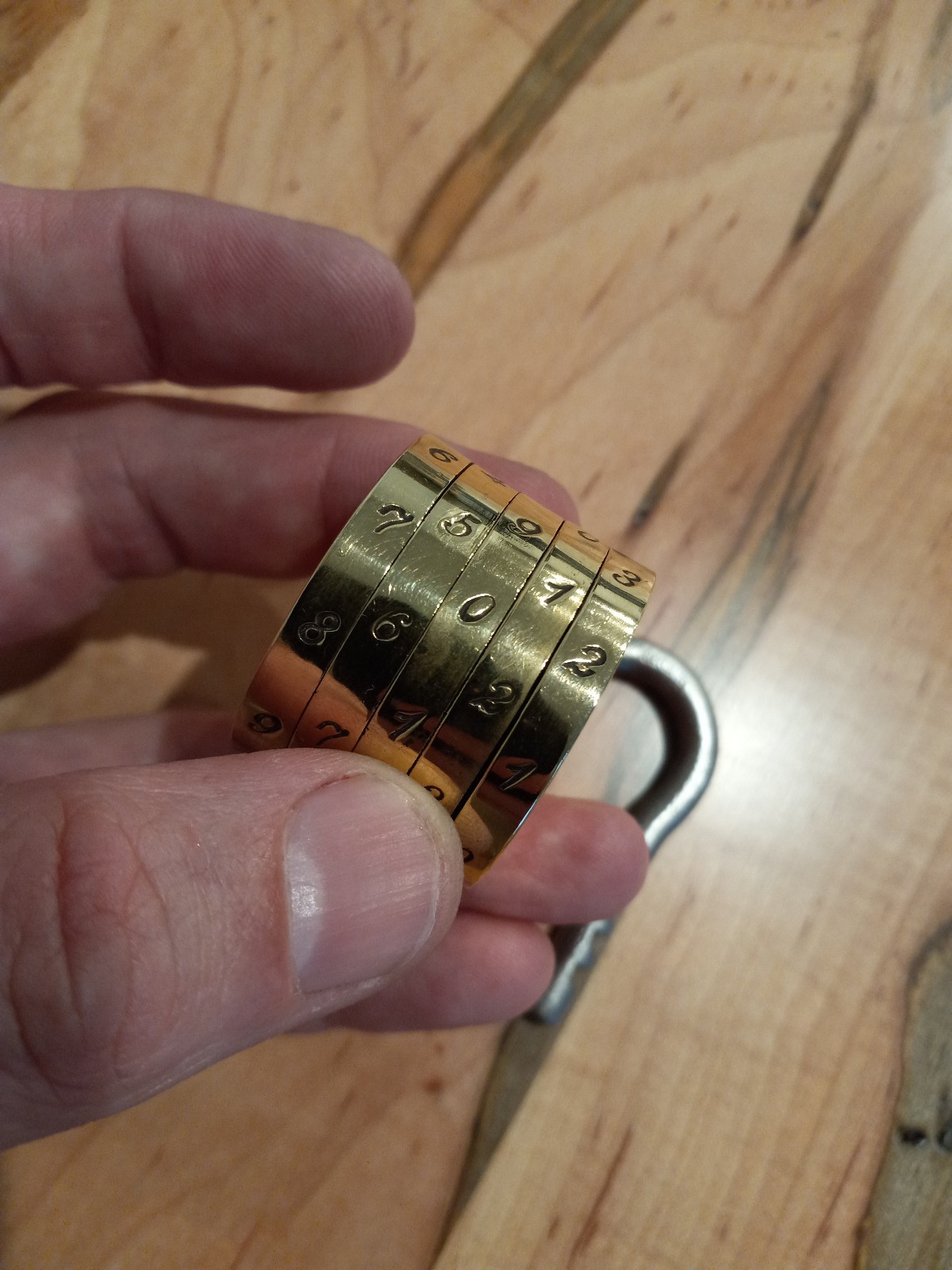 Vintage G&P German Barrel Brass combination Padlock