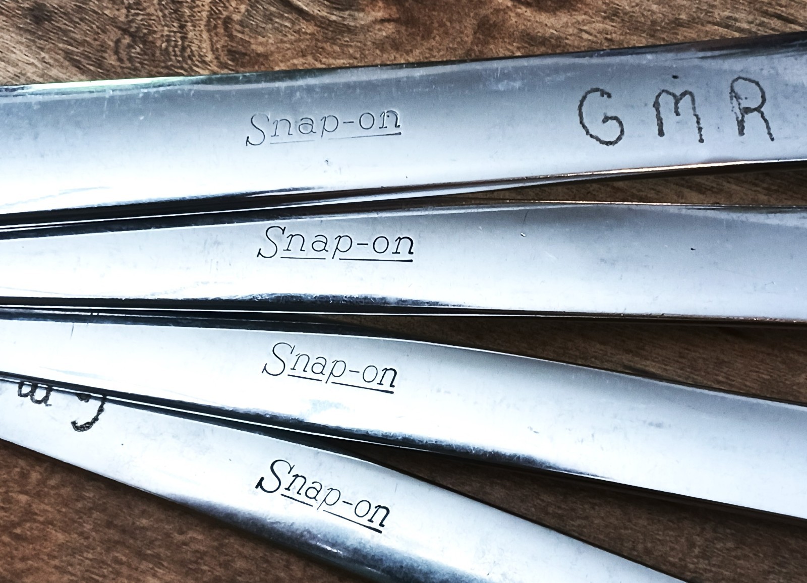 Snap-on Tools 4 Pc. Combo Flank Drive Wrench Set SAE 1″ to 1-1/4” OEX32-OEX40
