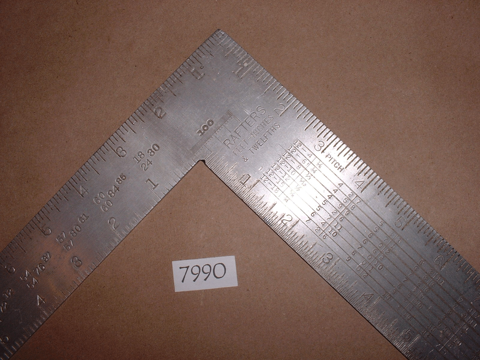 Craftsman BL520 Aluminum Carpenter 24″ x 16″ Rafter Framing Square w/Underline C