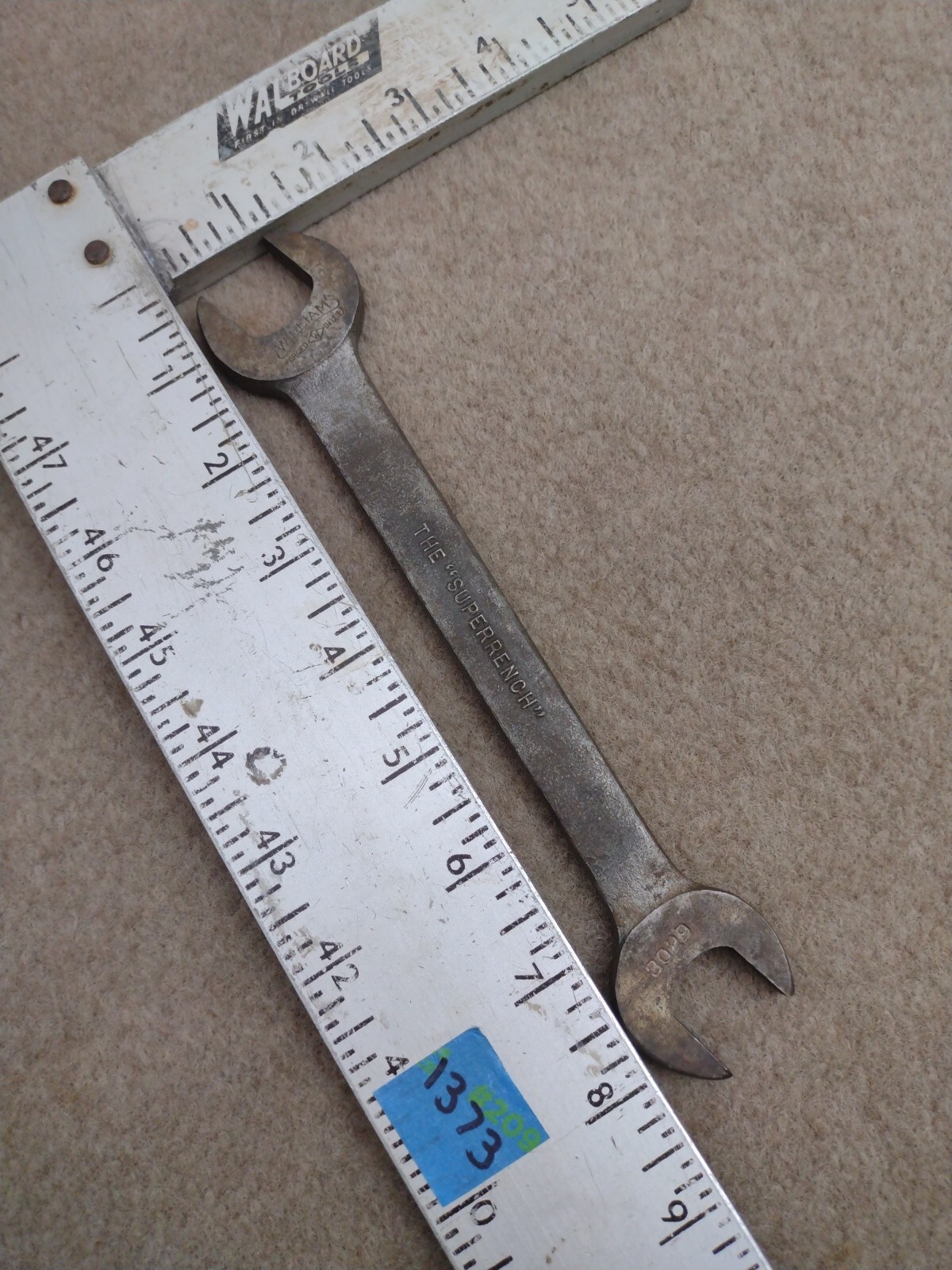 Vintage USA Williams 11/16″ x 25/32″ Double Open End Wrench 3029 Superrench SAE